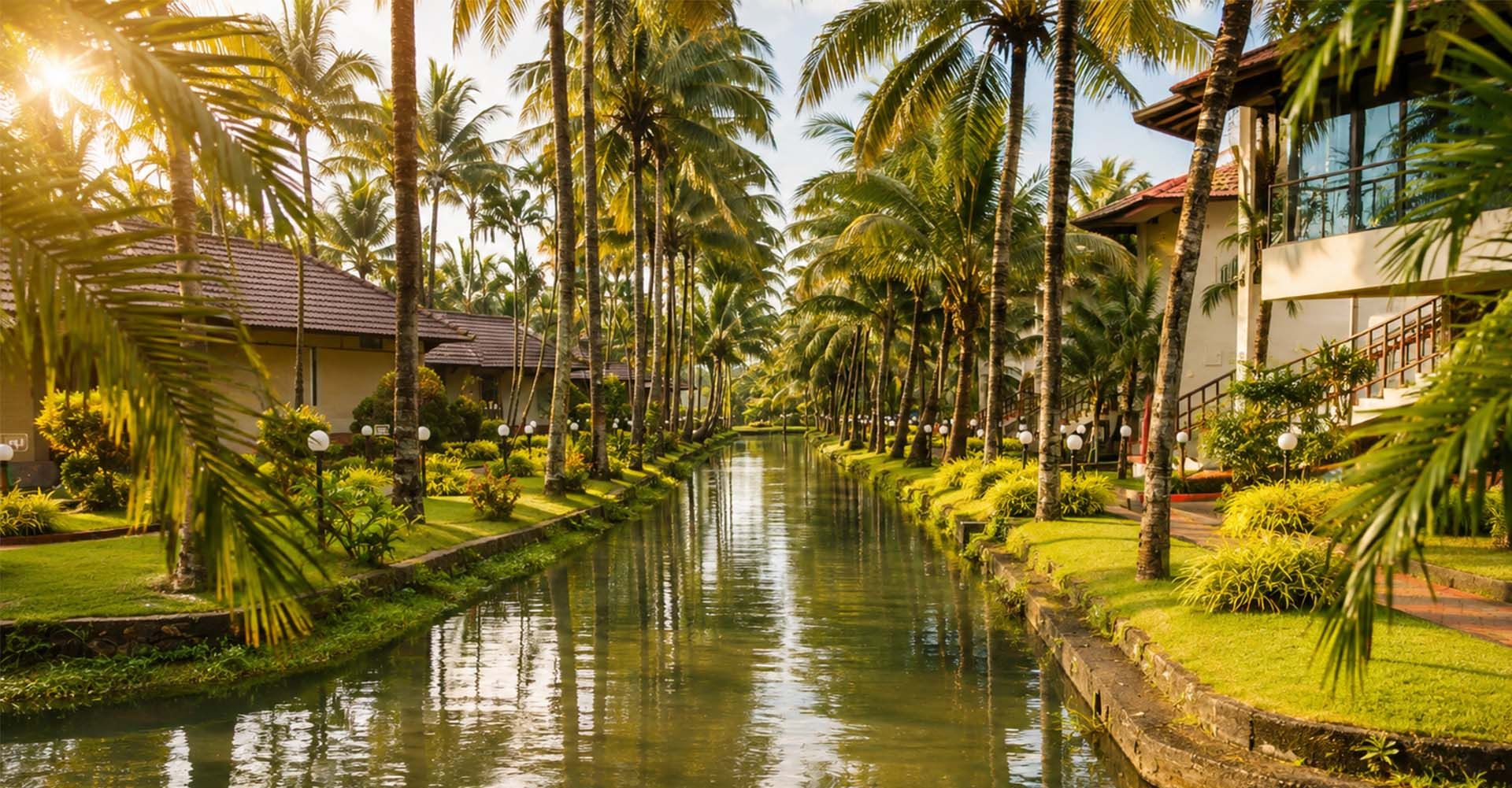 Lakeside Kerala Waterfront Cottage